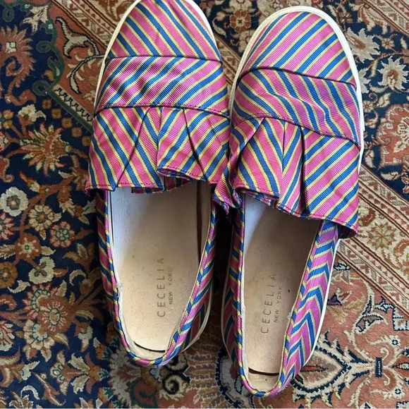 GUC Cecelia Anthropologie sneakers. Size 8. Colorful pink, blue and green shoe - Picture 5 of 11